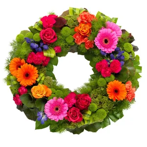 Vibrant Funeral Wreath