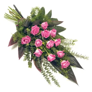 Trauerstrauß mit rosa Rosen