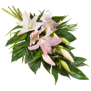 Funeral sheaf in pink