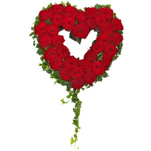Heart-Shaped Funeral Arrangement