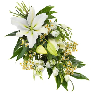 Funeral sheaf in white