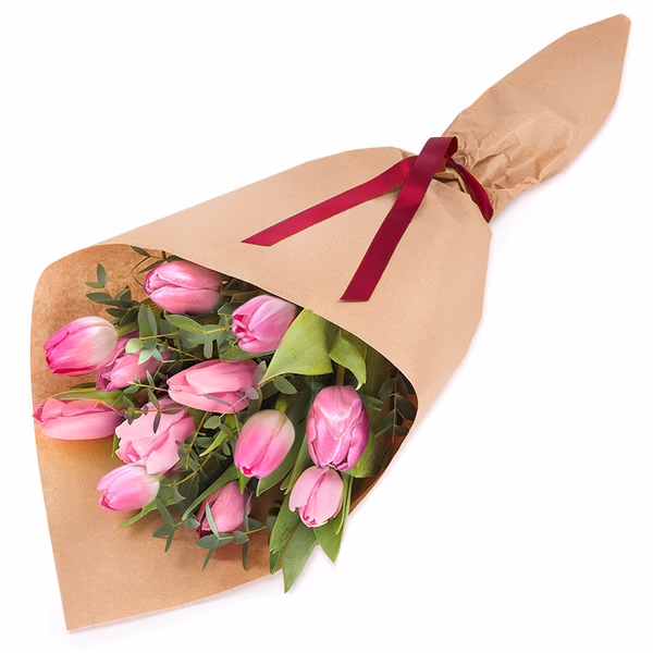 Lyserød tulipangave