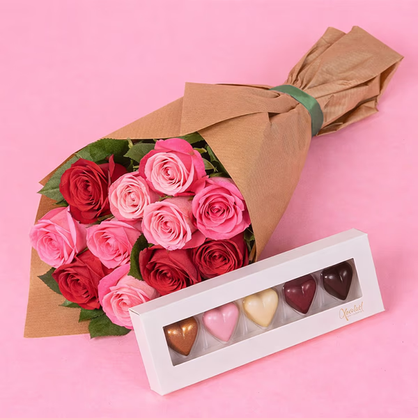 Rose mix and chocolate