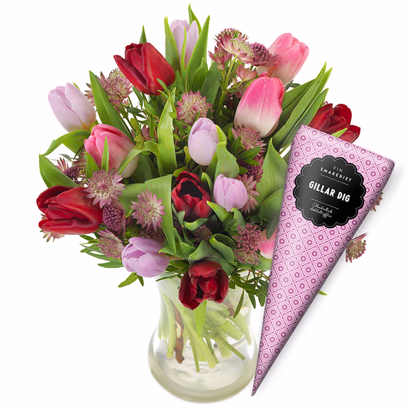 Tulips and chocolate