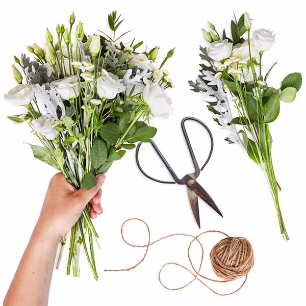 Florist design in white