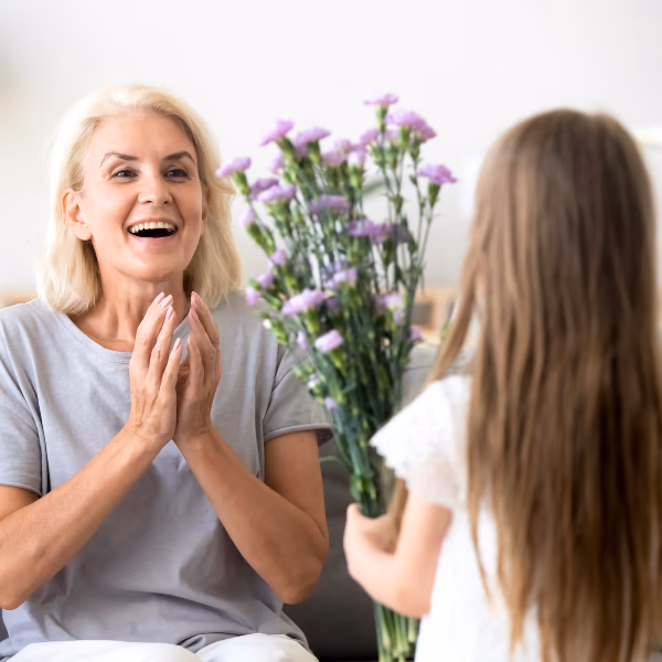 Blumen für Oma und Opa