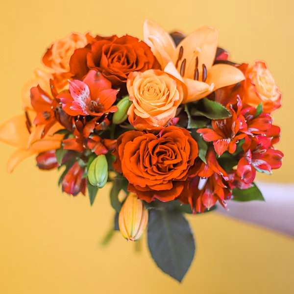 Red and orange bouquet