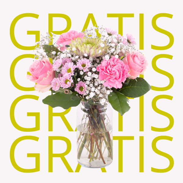 Blumenstrauß mit Gratis Vase
