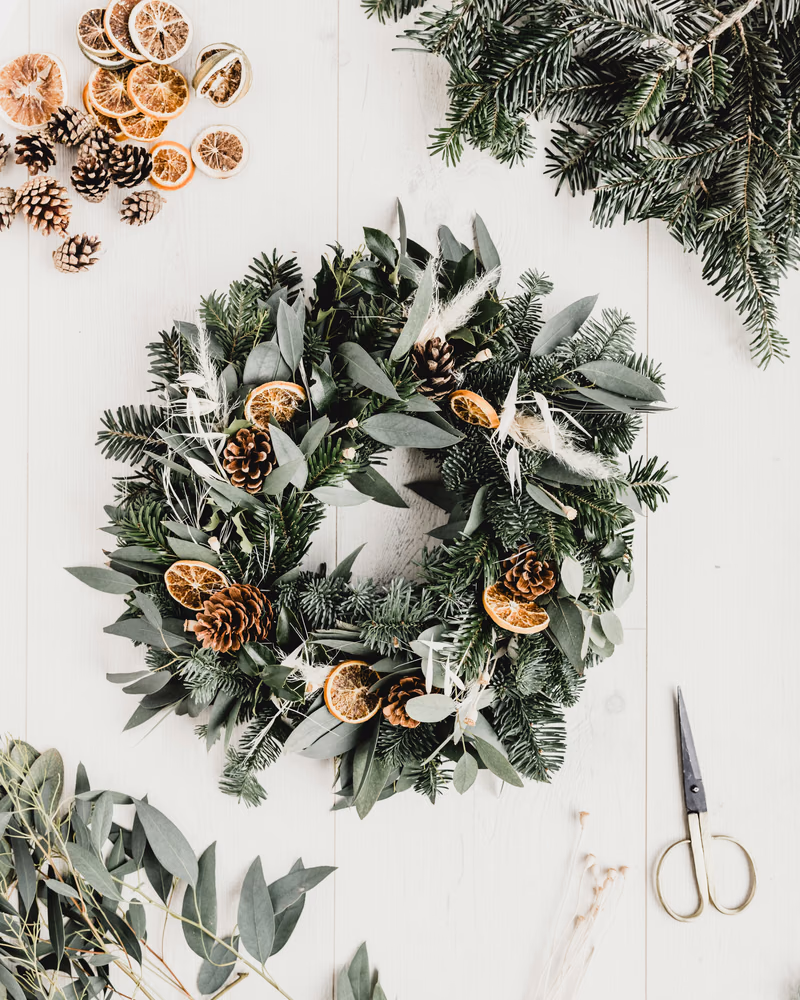 Natural Christmas wreath