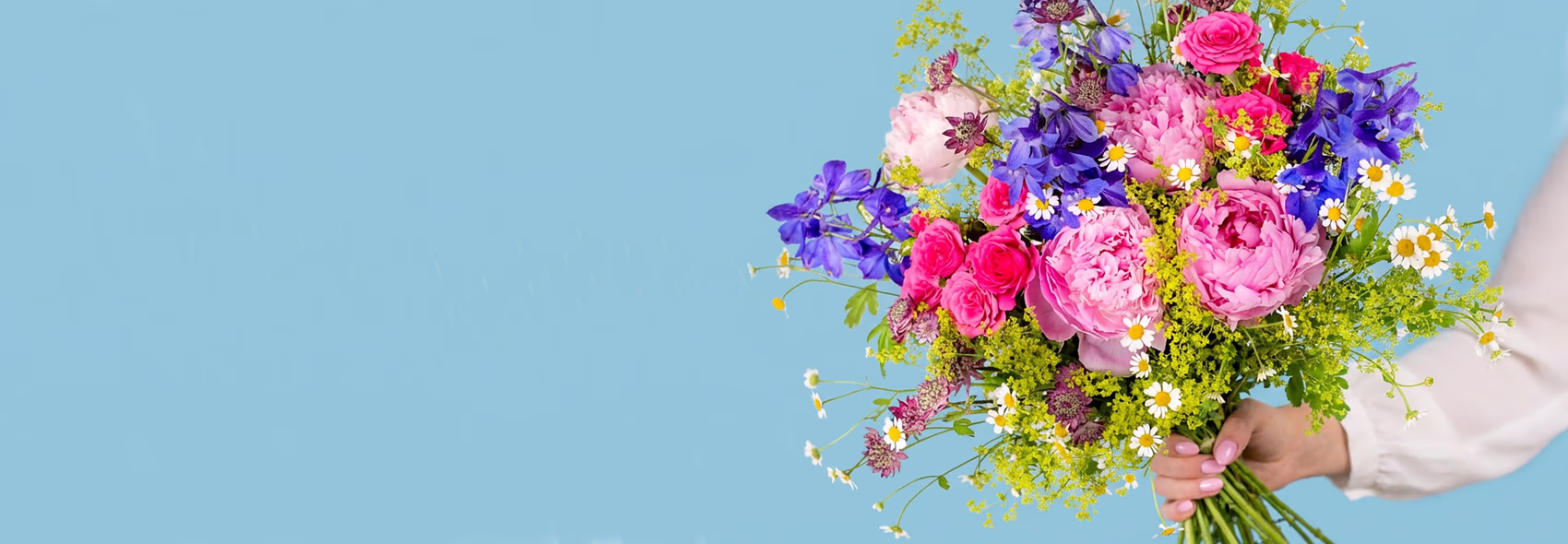 Purple and pink Spring bouquet