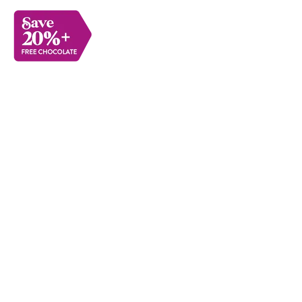 Save 20% + free chocolate