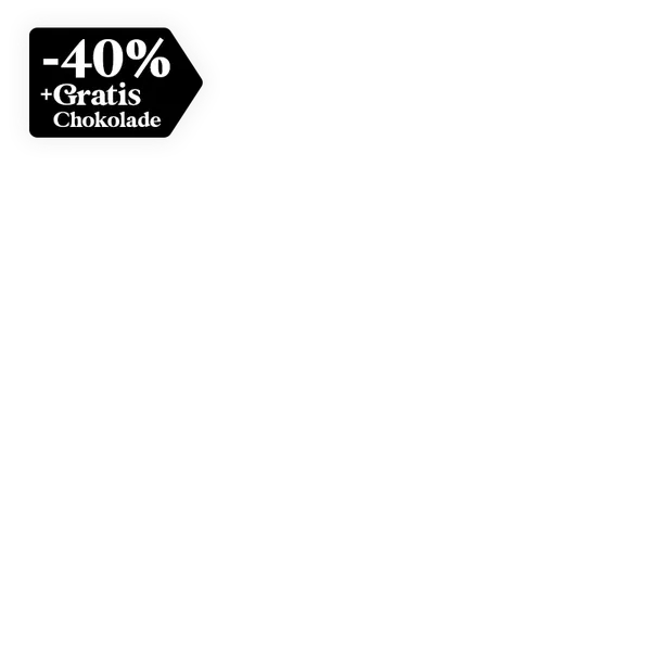 Spar 40% + gratis chokolade