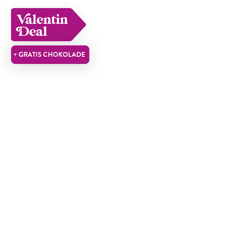 Valentins deal + Gratis choklad
