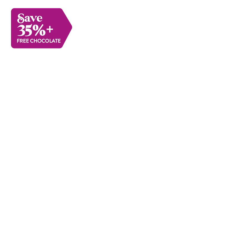 Save 35% + free chocolate